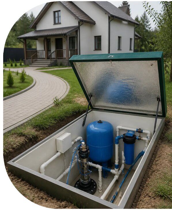 Автономное водоснабжение дома в Ломоносове от 153675 р. | АПаруса-Лмн